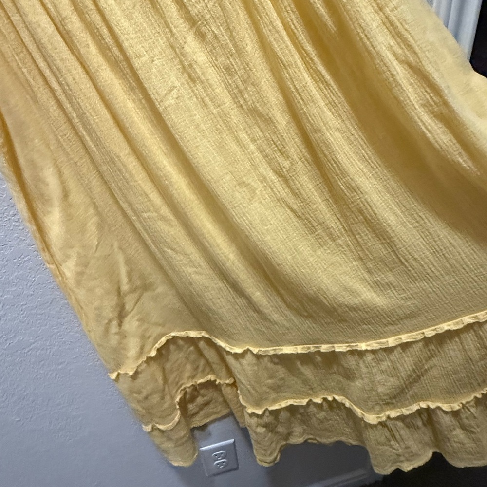 Anthony Richards Sunny Yellow Textured sun dress size 1x - Picture 4 of 4